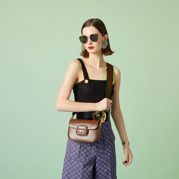 658574.18YSG.2364.003.100.0000.Light Gucci Horsebit 1955 mini bag